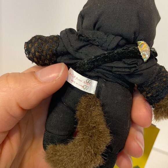 Monchhichi Japanesque Ninja Keychain Doll Plush Toy Sekiguchi Japan Tag - Picture 9 of 11